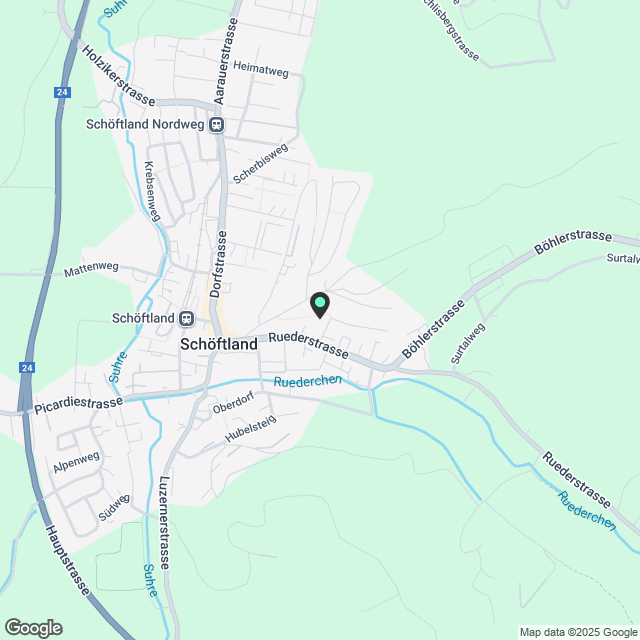 Neubauwohnungen Zentrum Dorfstrasse Schöftland - Karte