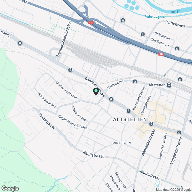 Farby: Helle 2.5-Zimmer-Neubauwohnung in Zürich-Altstetten - Karte