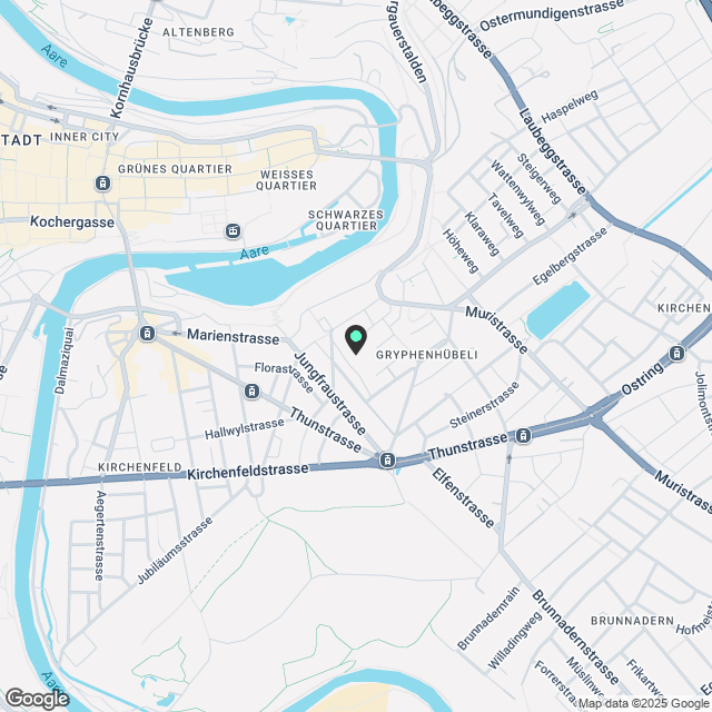 BERNE - GRYPHENHÜBELIWEG 26 - 4 + 1 ZIMMERWOHNUNG IM 2. STOCKWERK - Karte