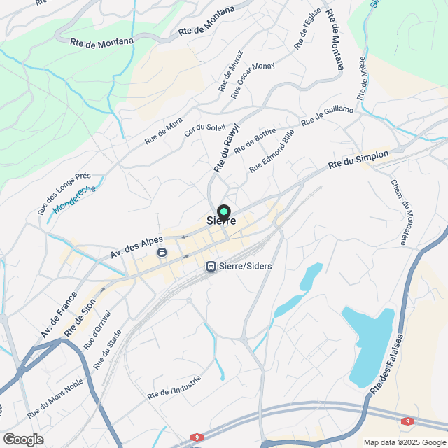 WOHNUNG 2.5 SCHLAFZIMMER ZU VERMIETEN IM ZENTRUM VON SIERRE - Karte