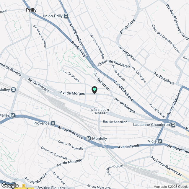 Neue 2.5-Zimmer-Wohnung in Lausanne - Karte