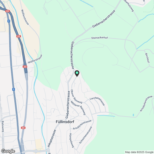 Exklusive Terrassenwohnung mit Panoramablick in Füllinsdorf - Karte