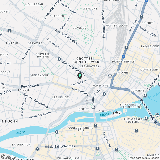 Moderne Ein-Zimmer-Wohnung – Brandneu und Vollständig Eingerichtet – Rue du Jura 13, Genf! - Karte