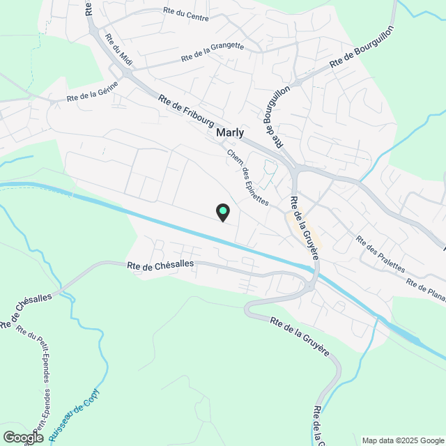 Wohnung 2.5 Zimmer zur Miete in Marly - Karte