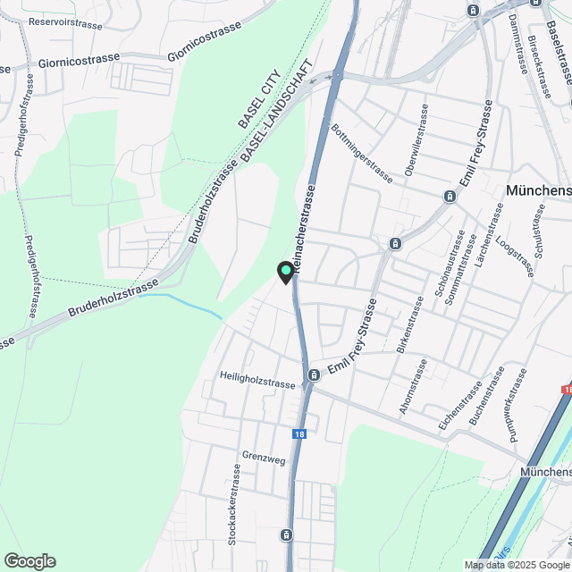 Neu erstellte, lichtdurchflutete 3,5 Zimmer Wohnung mit 2 grossen Terrassen - Karte
