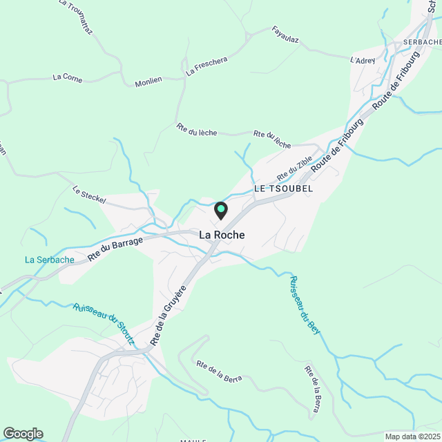 Prächtige 4.5-Zimmer-Wohnung in La Roche - Karte