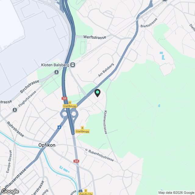 Erstvermietung im Brünnlipark, Opfikon - Karte