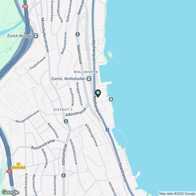 4.5-Zimmerwohnung mit praktischem Grundriss in Zürich - Karte