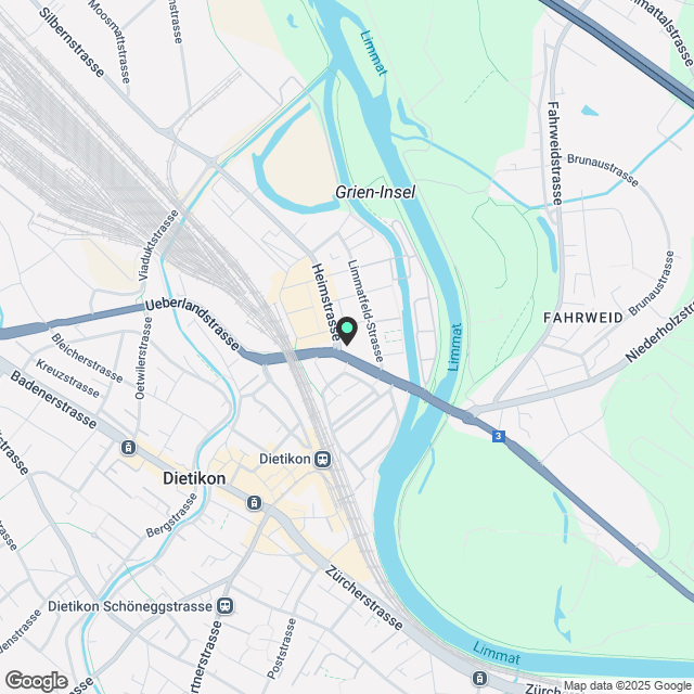 Moderne 3.5-Zimmerwohnung im 19. Stock des Limmattowers - Aufwachen mit Blick über das Limmattal - Karte