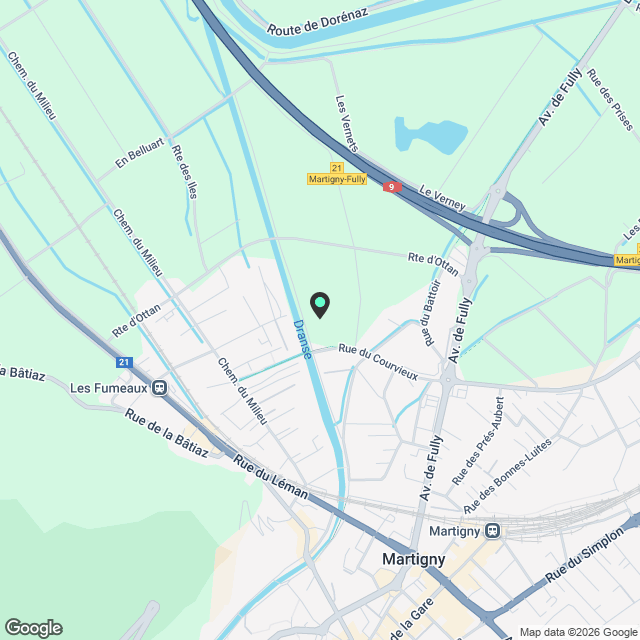 À louer – Magnifique appartement 3.5 pièces avec véranda modulable et terrasse plein Sud (40 m²) - Karte