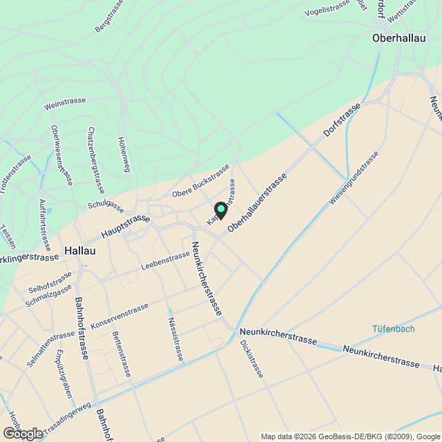 Einfamilienhaus in Hallau - Karte