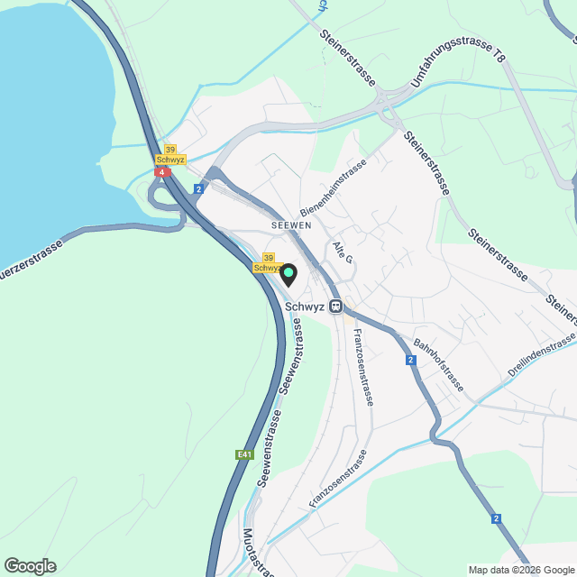 BEFRISTET - 2.5 Zimmerwohnung nähe Bahnhof Schwyz - Karte