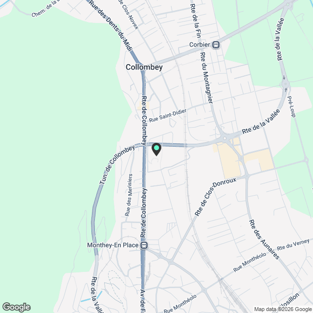 07724 - Appartement 2.5 pièces - Ch. du Verger 4 - Collombey - Karte