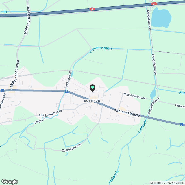 4.5 Zimmer-Dachmaisonette mit Cheminée und zwei Tiefgaragenplätzen - Karte