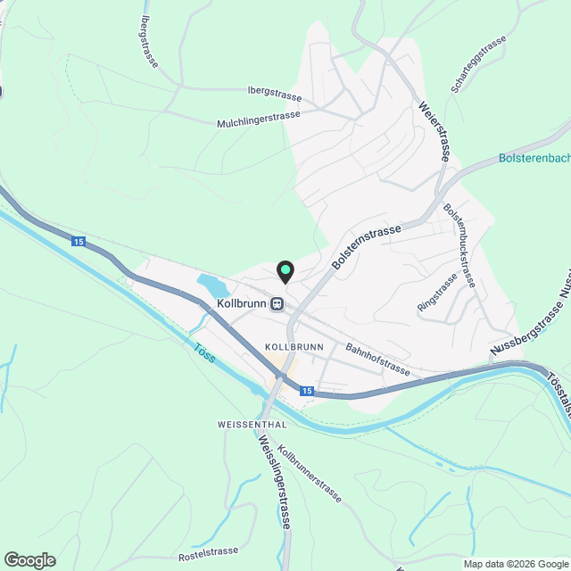 Erstvermietung: Wohnen in Kollbrunn  zentral, modern und bestens angebunden - Karte