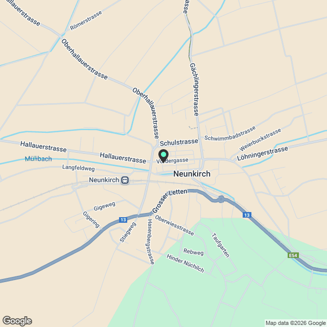 Leben im Herzen von Neunkirch: Erstbezug 2.5-Zimmerwohnung - Karte