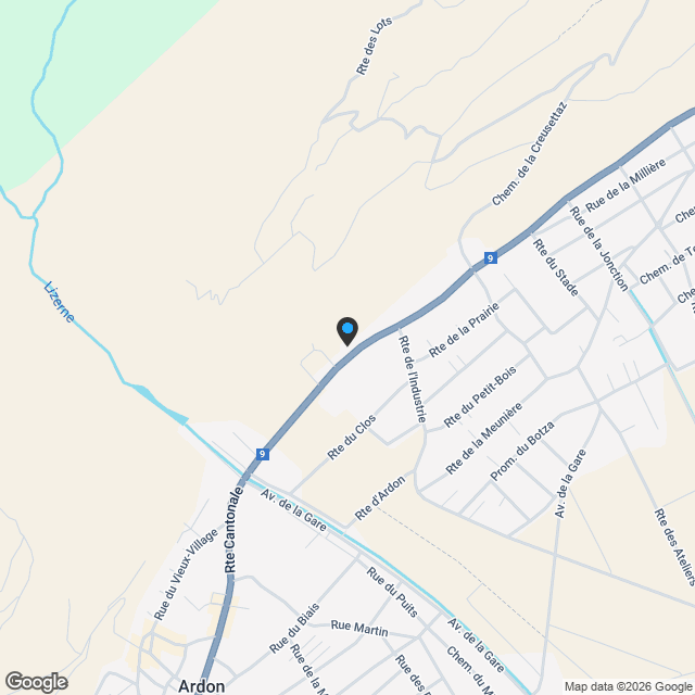 VETROZ - modernité, confort et respect de l'environnent au coeur du Valais! - Karte