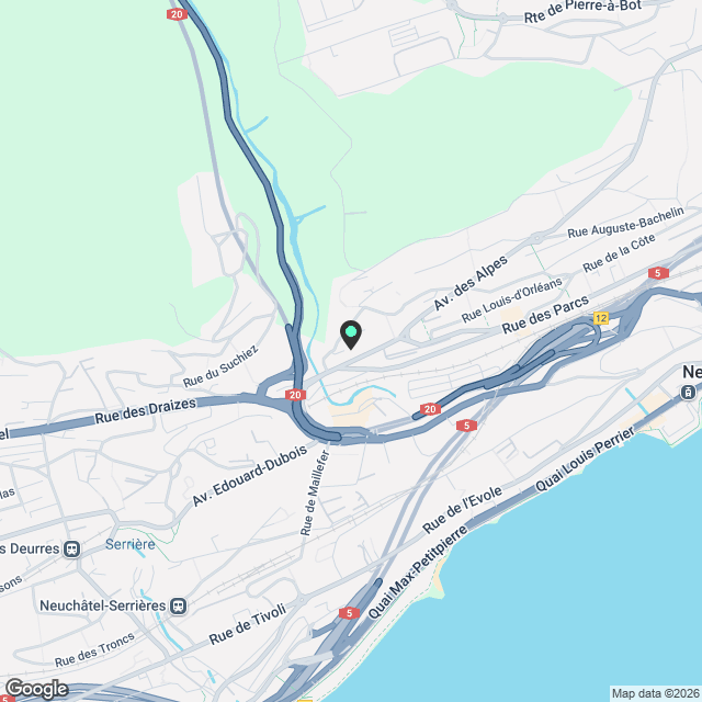 Appartement moderne de 3 pièces avec grand balcon et vue sur le lac. - Karte