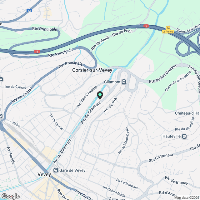 Appartement de 2.5 pièces à Vevey - Karte