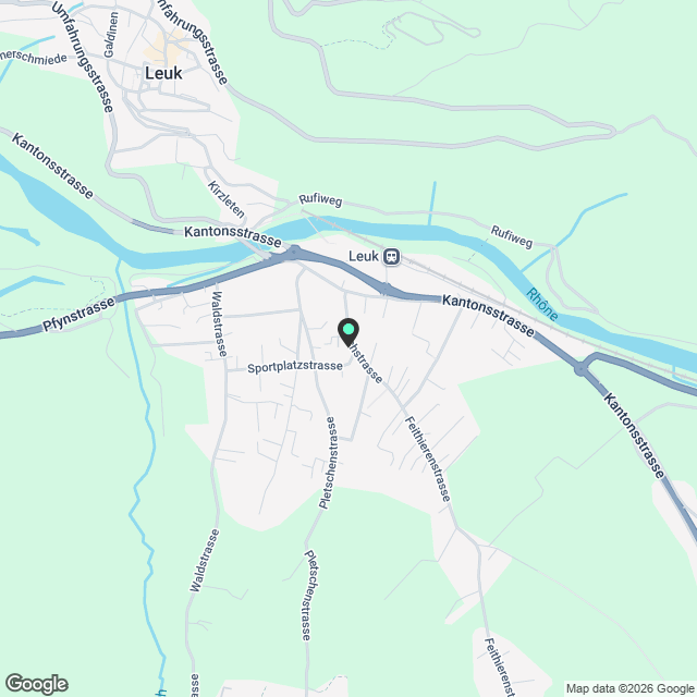 Zweitvermietung von einer neuwertigen 4.5 Zimmer-Wohnungen in Susten (2. OG) - Karte