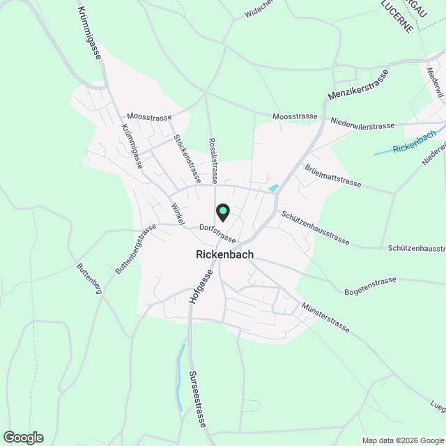 Erstvermietung - 3 1/2 Zimmer Wohnung in Rickenbach LU - Karte