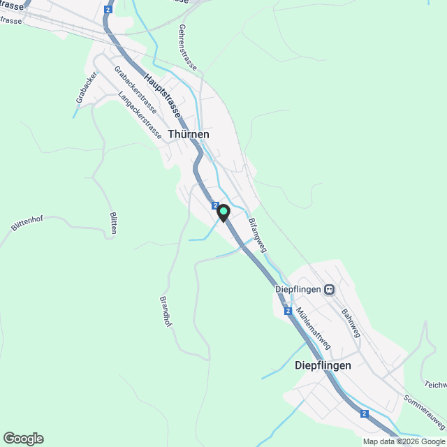 Neue 3.5-Zimmer-Attika-Wohnung mit grosser Terrasse in Thürnen - Karte