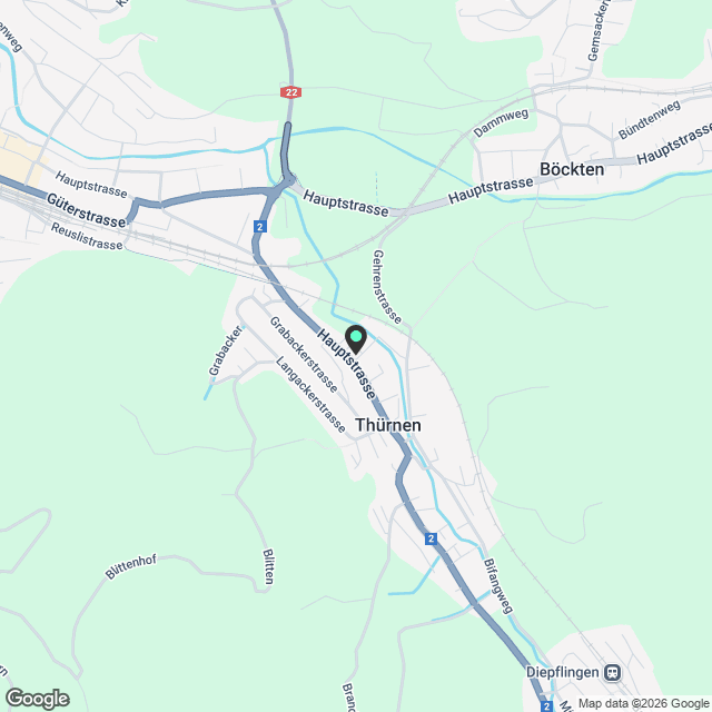 Wohnung in Thürnen - Karte