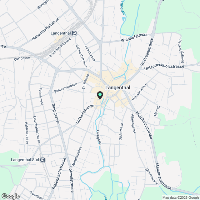 Moderne LOFT-Wohnung (Kernsaniert) mit Blick auf Marktgasse im Herzen von Langenthal - Karte