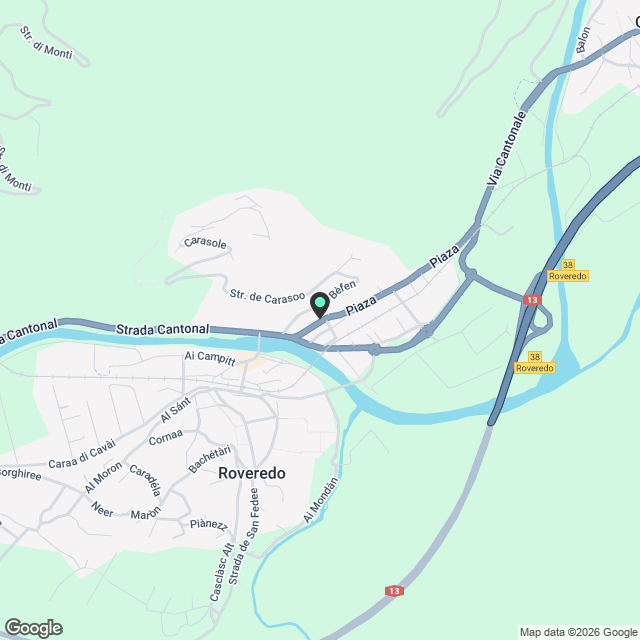 Moderno duplex di 2.5 locali a Roveredo - Karte