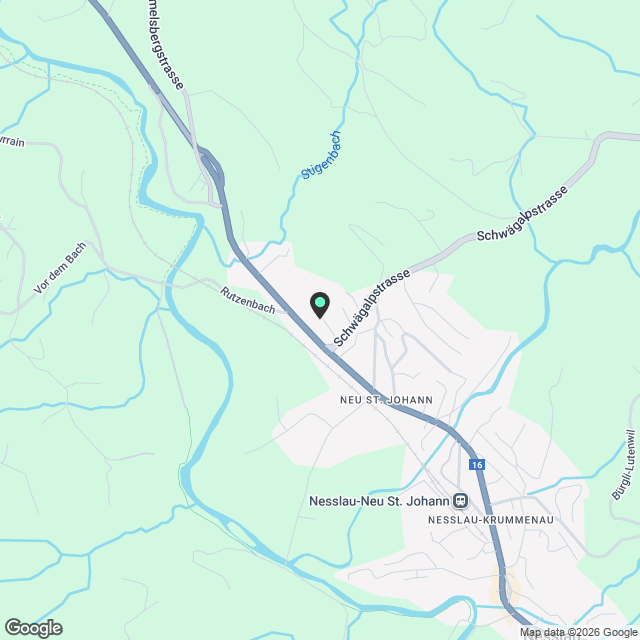 Charmante 3.5-Zimmer-Wohnung in ruhiger Lage in Nesslau - Karte