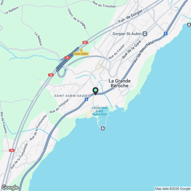 Magnifique appartement à proximité du lac de St-Aubin (NE) - Karte