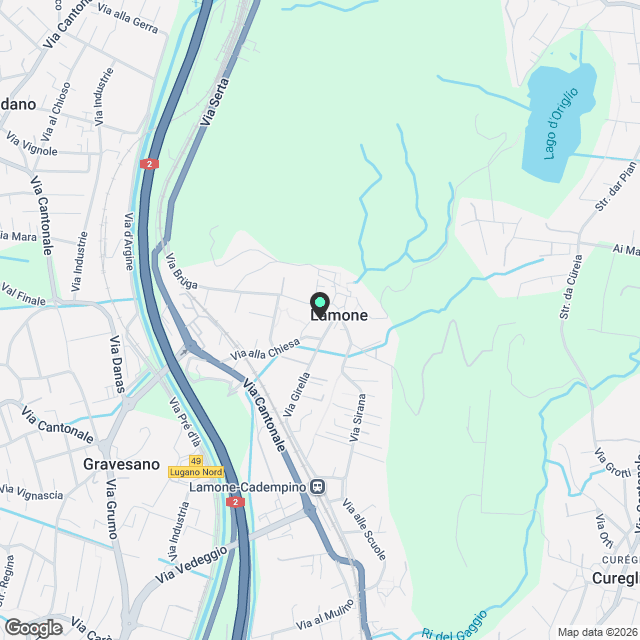 Splendido appartamento di 5.5 locali a Lamone - Karte