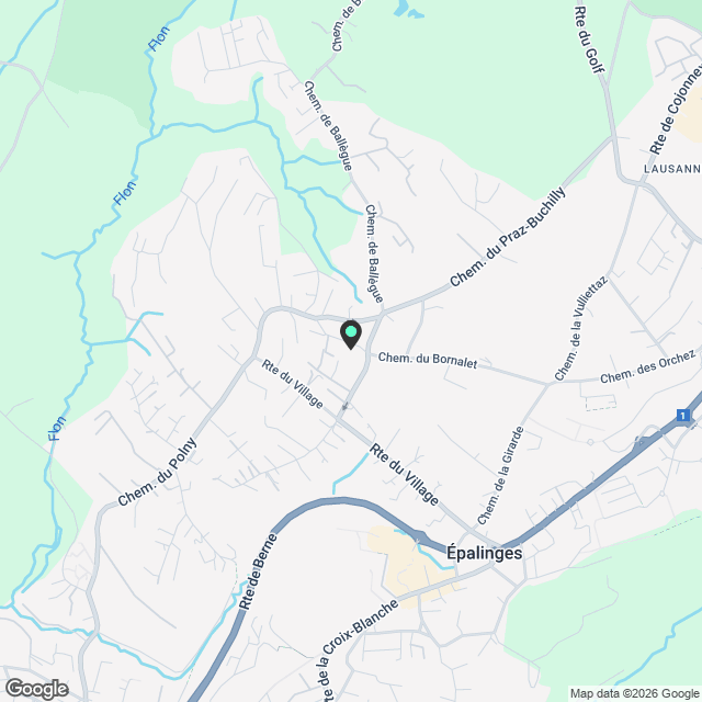 Magnifique villa neuve à Epalinges à louer de suite - Karte