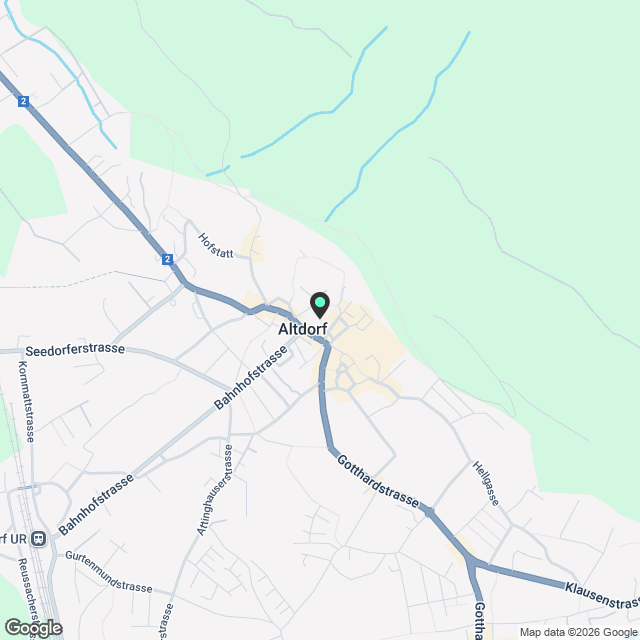 Moderne 3.5-Zimmerwohnung mit Bergblick in Altdorf - Karte