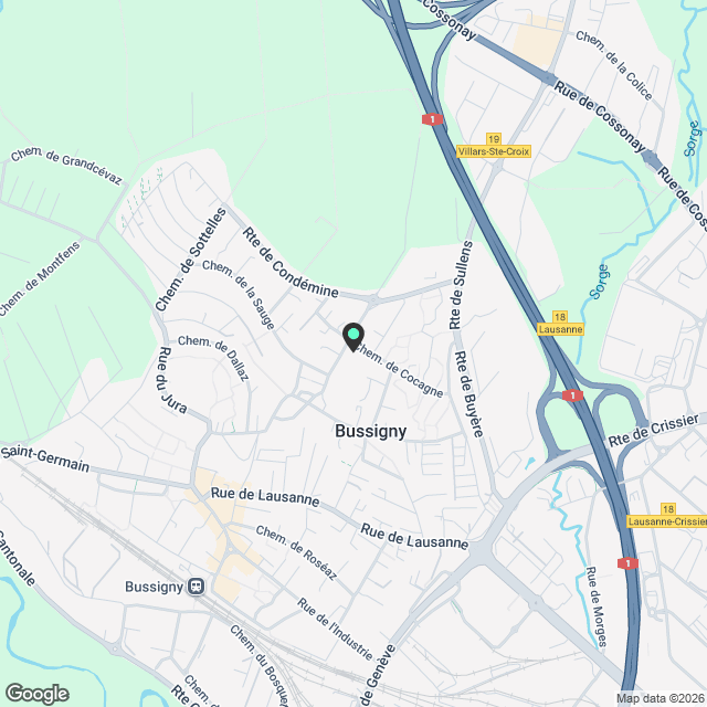 Appartement de 3.5 pièces traversant, 2ème étage, env. 82 m2 - Karte