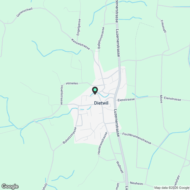 Stilvolle Neubau Wohnung in Dietwil / Stylish new apartment in Dietwil near Zug and Lucerne - Karte