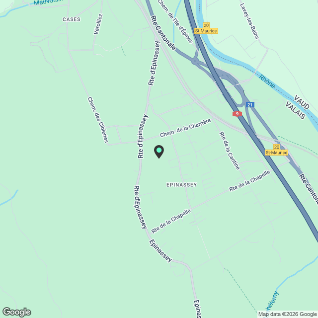 07728 - Appartements/objets isolés 3.5 pièces - "Quartier Saint-Laurent" - St-Maurice - Karte