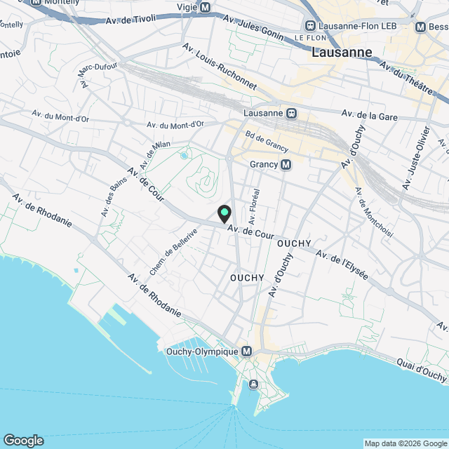 Magnifique appartement sous les toits de 3.5 pièces avec vue panoramique à Lausanne - Karte