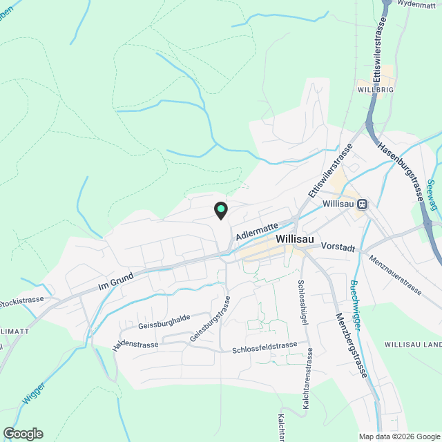 Neuwertige 4½ Zimmer-Gartenwohnung an hervorragender Lage - Karte