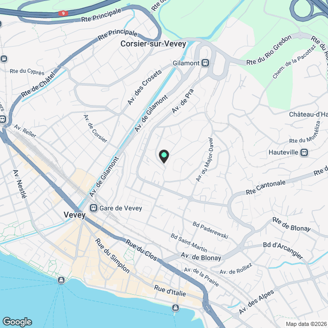 Vevey - chemin de la Confrérie 17 - appartement de 4 pièces au - Karte