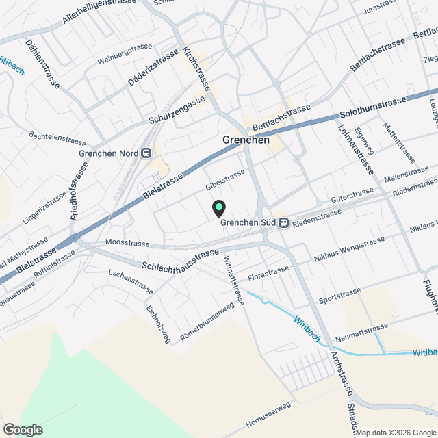 Grenchen: 3.5-Zimmer-Wohnung (92 m²) mit riesiger Terrasse - Karte