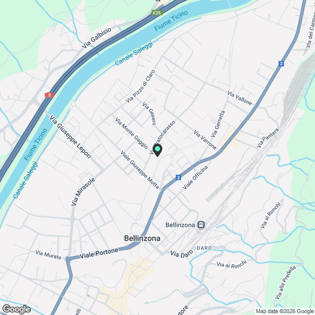 Moderno appartamento 3.5 locali in nuova costruzione a Bellinzona - Karte