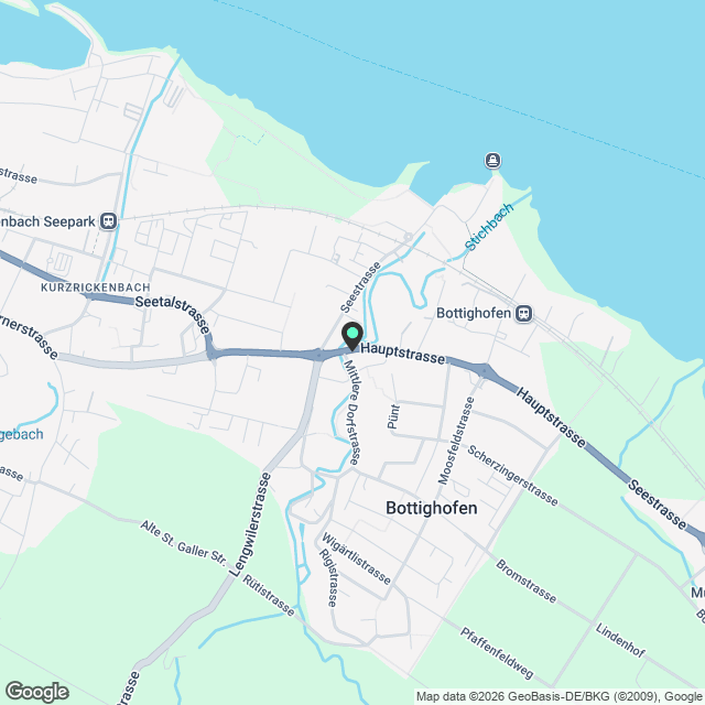 Neubauwohnung im Zentrum von Bottighofen - Karte