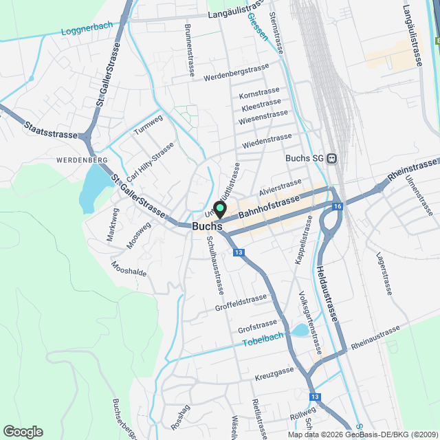 Loft-Atelier möbliert mit 36 m2 im 1. Obergeschoss - Karte