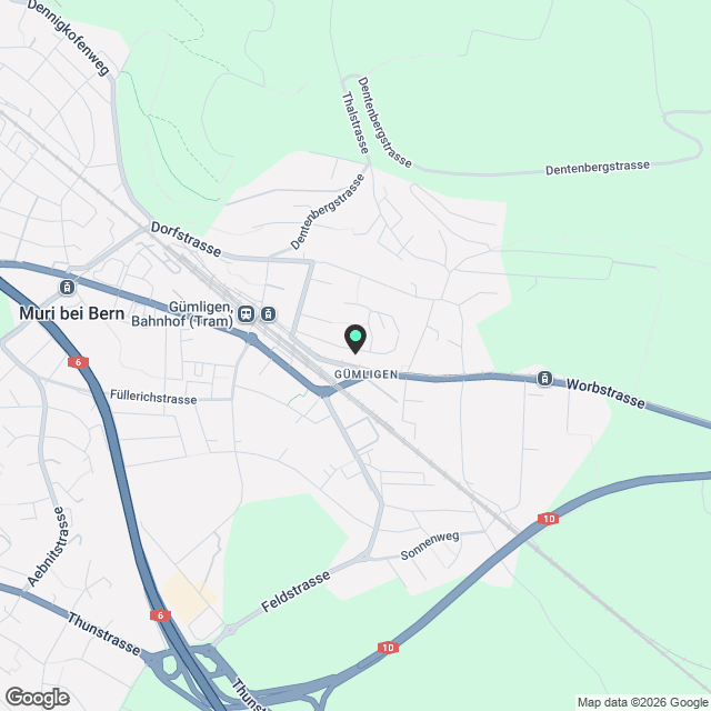 Möblierte 2.5-Zimmer-Wohnung mit Service - Gümligen bei Bern - Karte