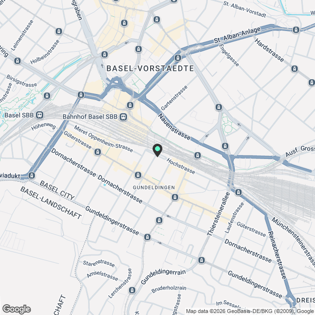 City Pop - Studio Apartments in Basel, next to the train station - Karte