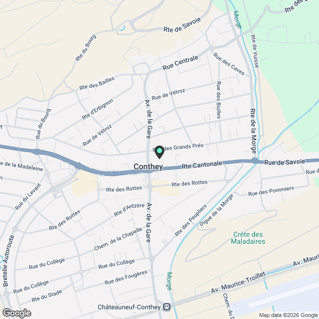 LE PALLADIO - CONTHEY BATIMENT B - Karte