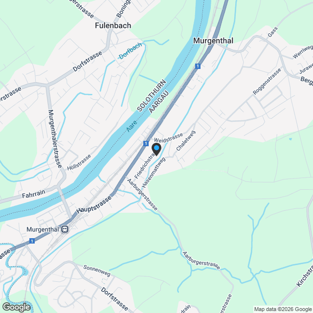 Modernes Einfamilienhaus in ruhiger Lage in Murgenthal - Karte