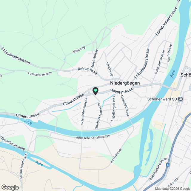 Moderne Neubau 2.5-Zimmer-Wohnung in Niedergösgen - Karte