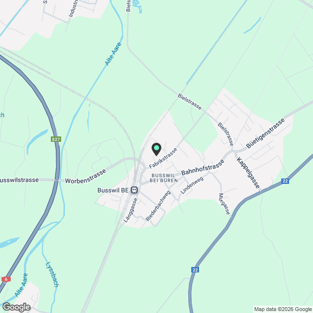 Attikawohnung in Busswil BE - Karte